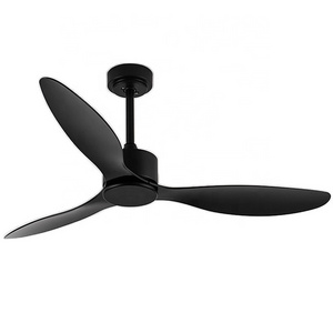 52'Modern All Copper Motor 3 ABS Blades Ceiling Fans With Light Remote For Bedroom Living Room