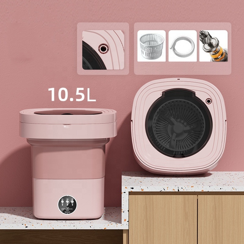 Home Bathroom Travel Ultrasonic Single Tub Mini Foldable Smart Portable Washing Machine