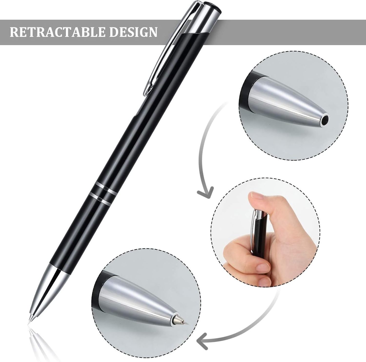 Retractable Fine Point Needle Pin Pen Weeding Tool Air Release Pen for Puncturing to Squeegee Out Bubble, Pinpenweeding Tool