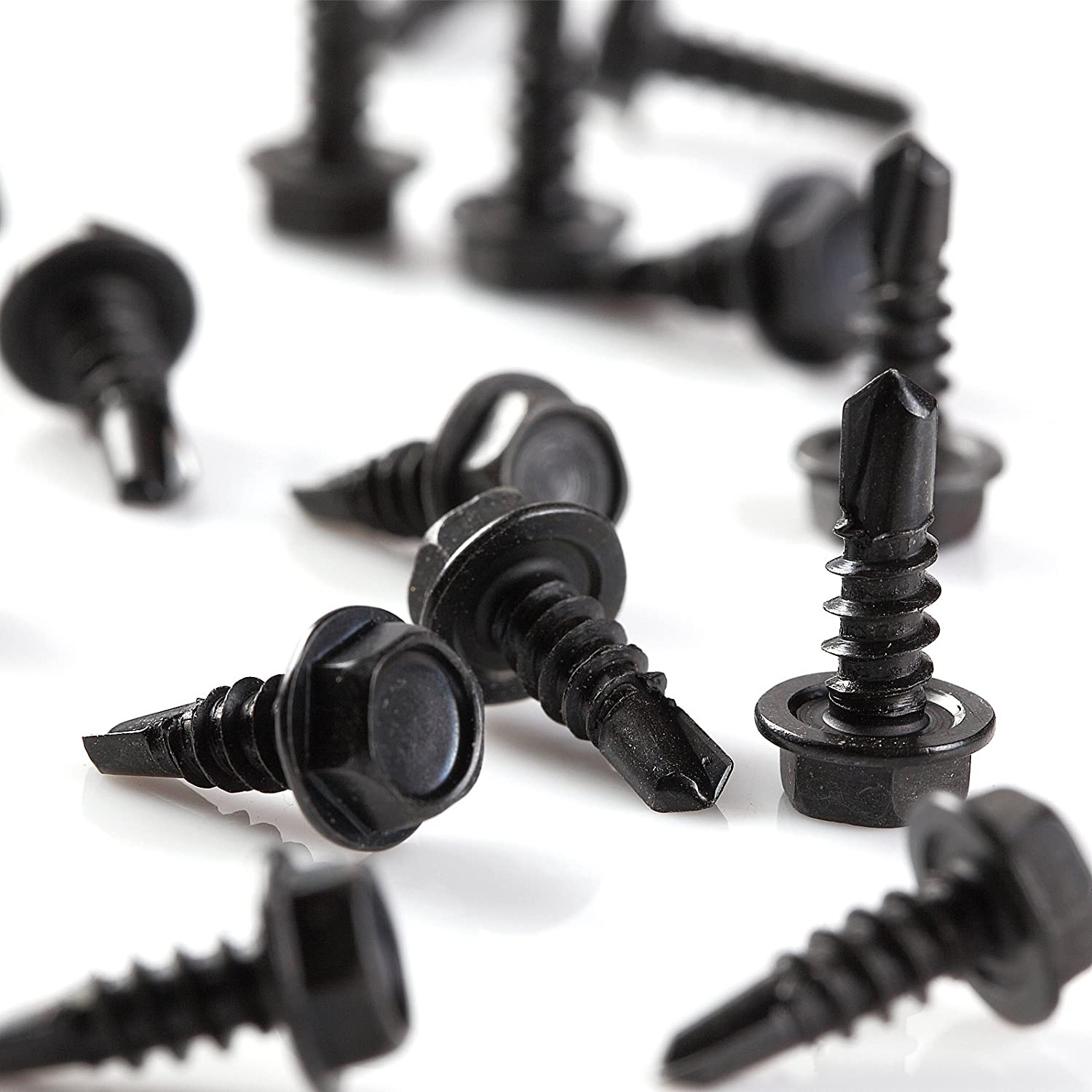 Self-Drilling Hexagonal Tek Screws M6.3*50 DIN7504K Hex Washer Head Self Drilling Screw With EPDM Bonded Sealing Washer