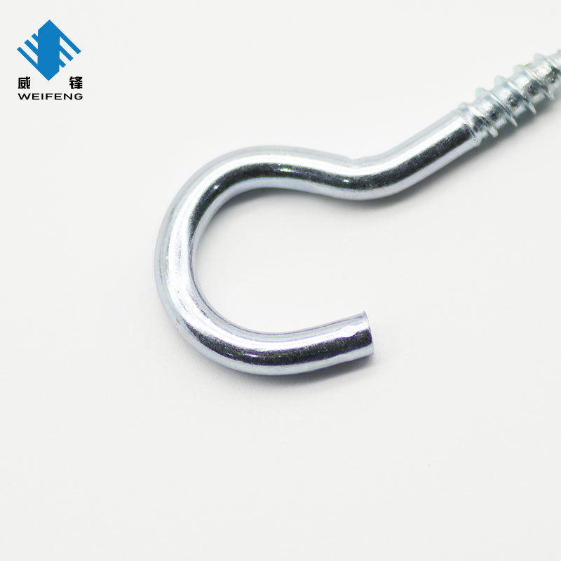 customized  type wood screw  C type screw eye bolt hook metal  in hooks