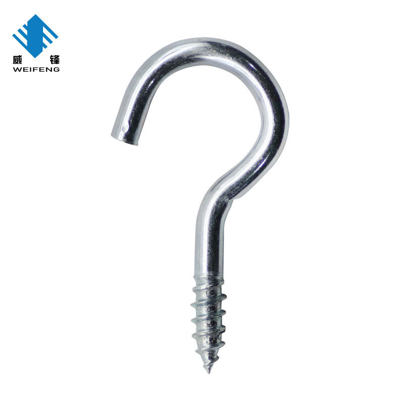 customized  type wood screw  C type screw eye bolt hook metal  in hooks