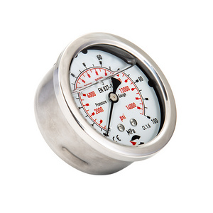 OEM Manufacturer Lpg Manometer 63mm Water Gas Hydraulic Measurement Oil Filling Pressure Gauge Price