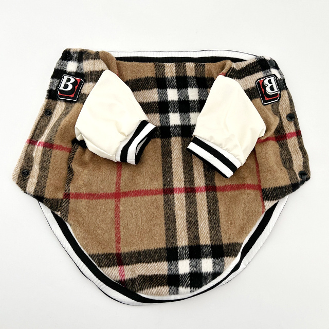 Waterproof Large Small Pet Clothes Jacket Dog Body And Leather Leg Rai Winter Warm Plaid Bulk For Cat