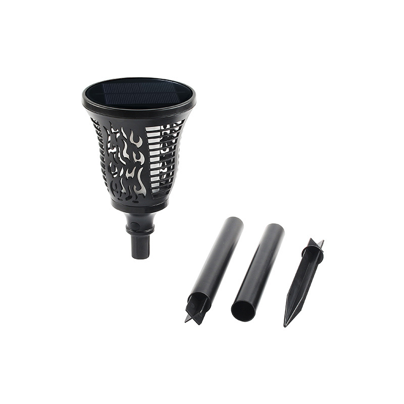 High quality good price collapsible outdoor garden lights solar powered led solar flickering stake light