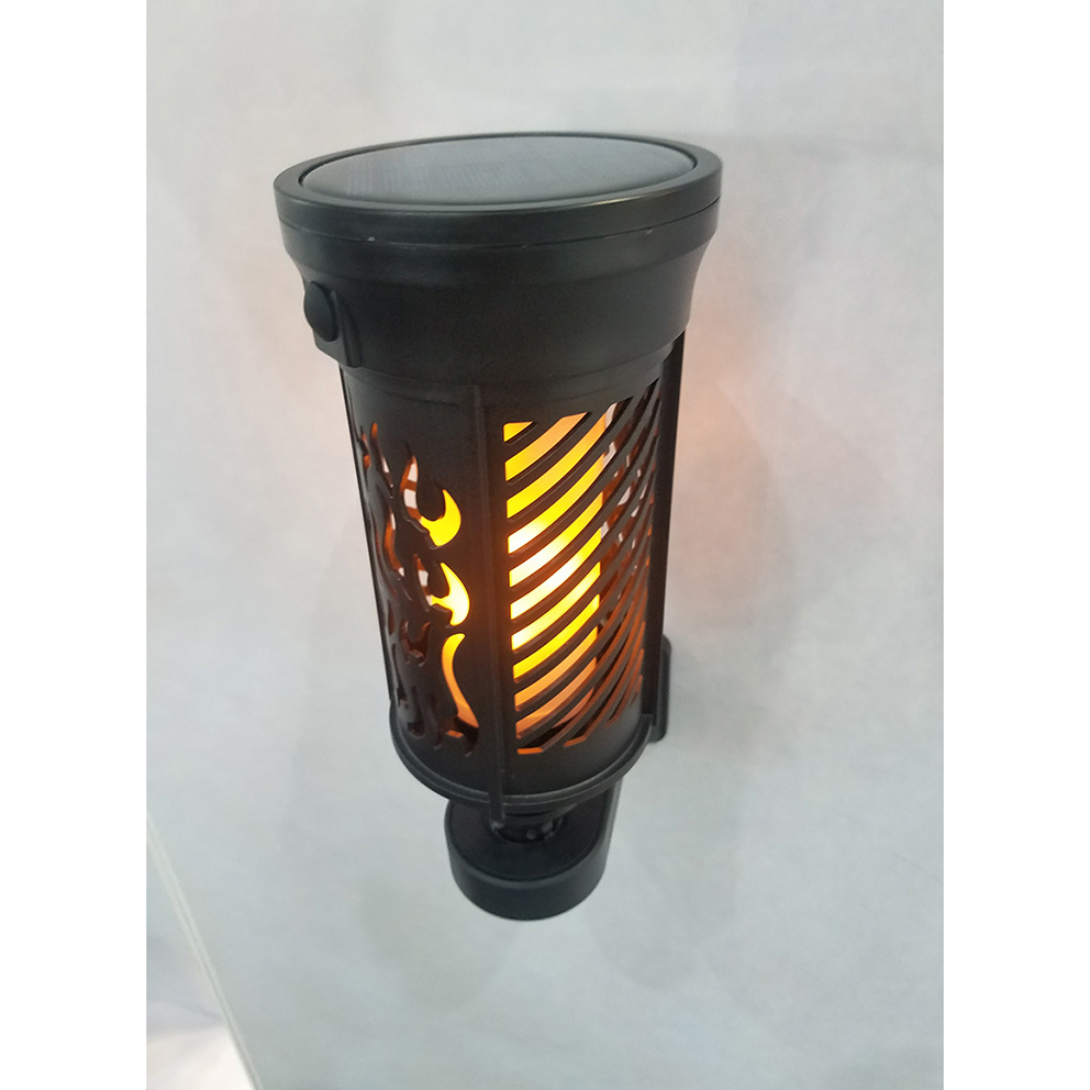 LIGHTESS Outdoor Solar Torch Lights with Flickering Flames Waterproof Dusk to Dawn Pathway Light for Walkway Driveway Patio Deck