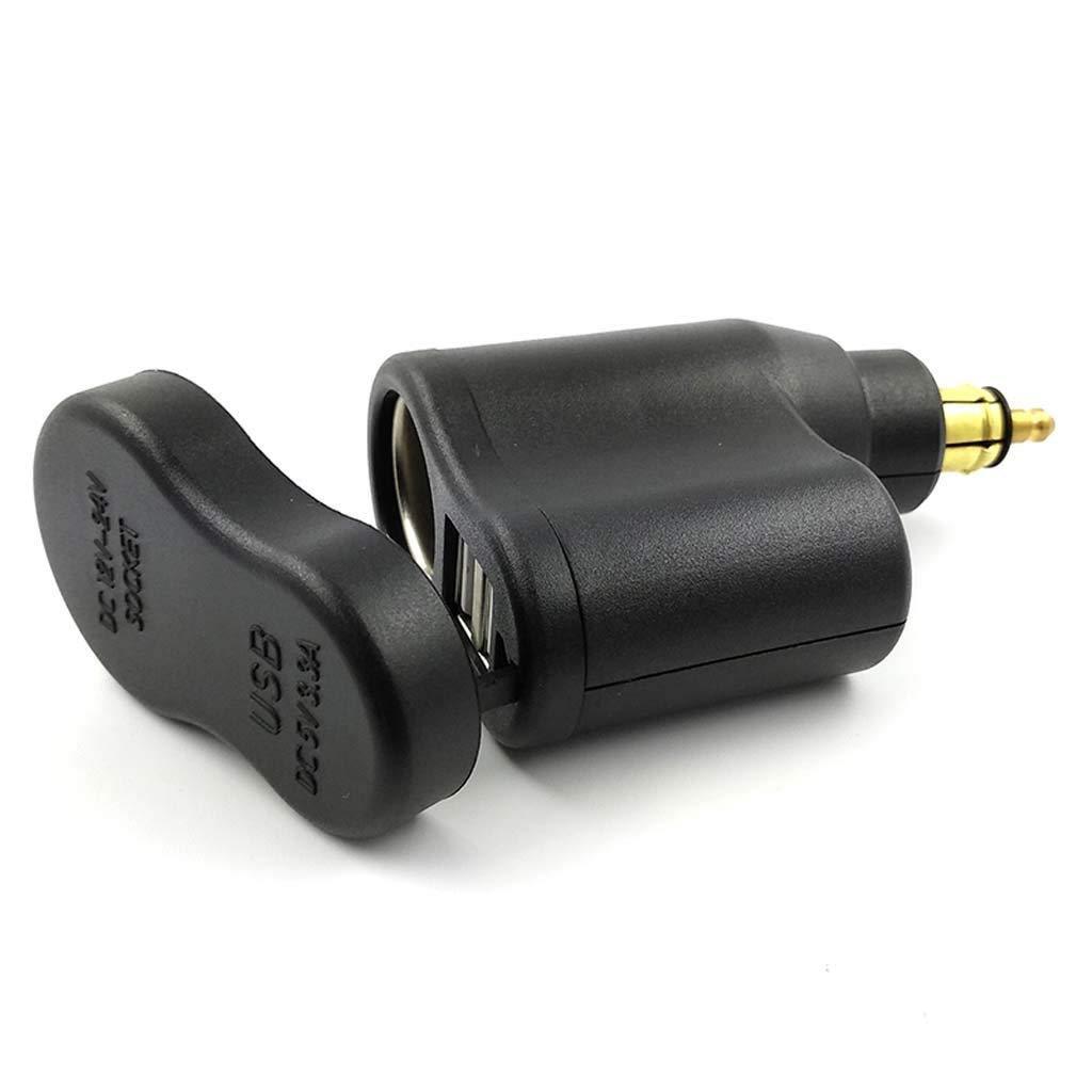 Gun  Cigarette Lighter 3. 3 A Dual USB Port Waterproof and Dustproof Charger Adapter for Motorcycles