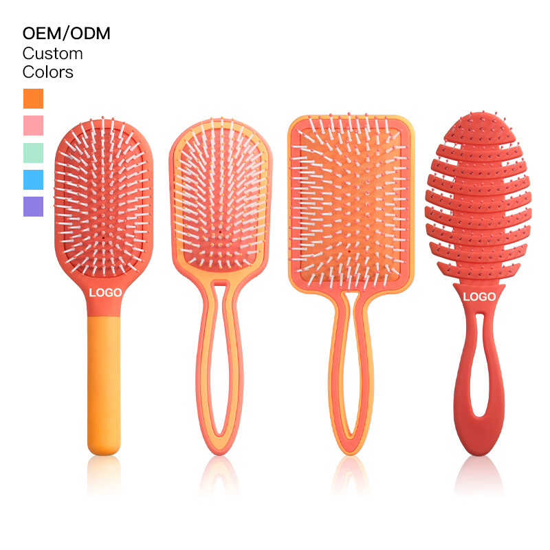 New Detangler Brush wet&dry Comb Detangling vent paddle travelling Hair Brush set Hair Brushes For Women