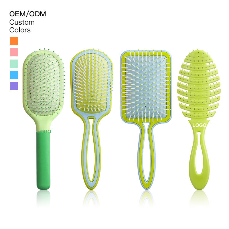 New Detangler Brush wet&dry Comb Detangling vent paddle travelling Hair Brush set Hair Brushes For Women