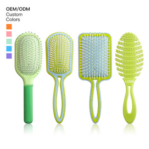 New Detangler Brush wet&dry Comb Detangling vent paddle travelling Hair Brush set Hair Brushes For Women