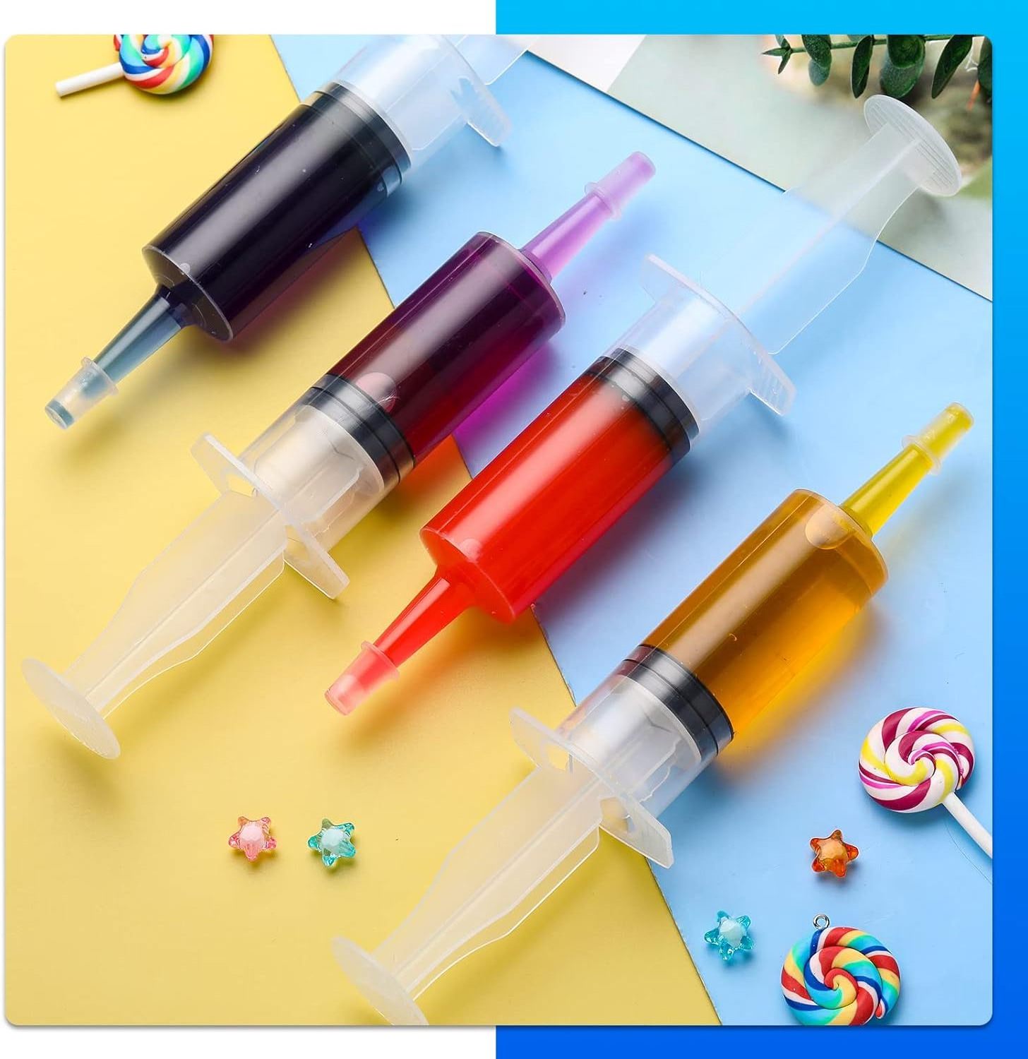 1.5 2 oz 1.5oz 2oz  Plastic PP Food Grade Jello Shot Party Syringe With Tip Cap