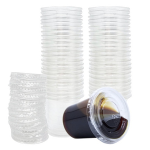 1 oz Plastic Dipping Sauce Cup With Lids, Mini Plastic Dip Condiment Containers