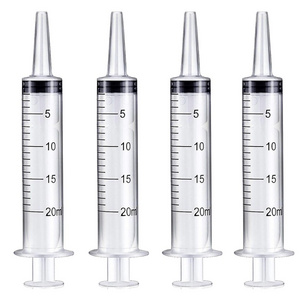 20ml Plastic Measuring Jello Shot Syringe with Caps Pet Medicine Small Syringe for Cats and Dog