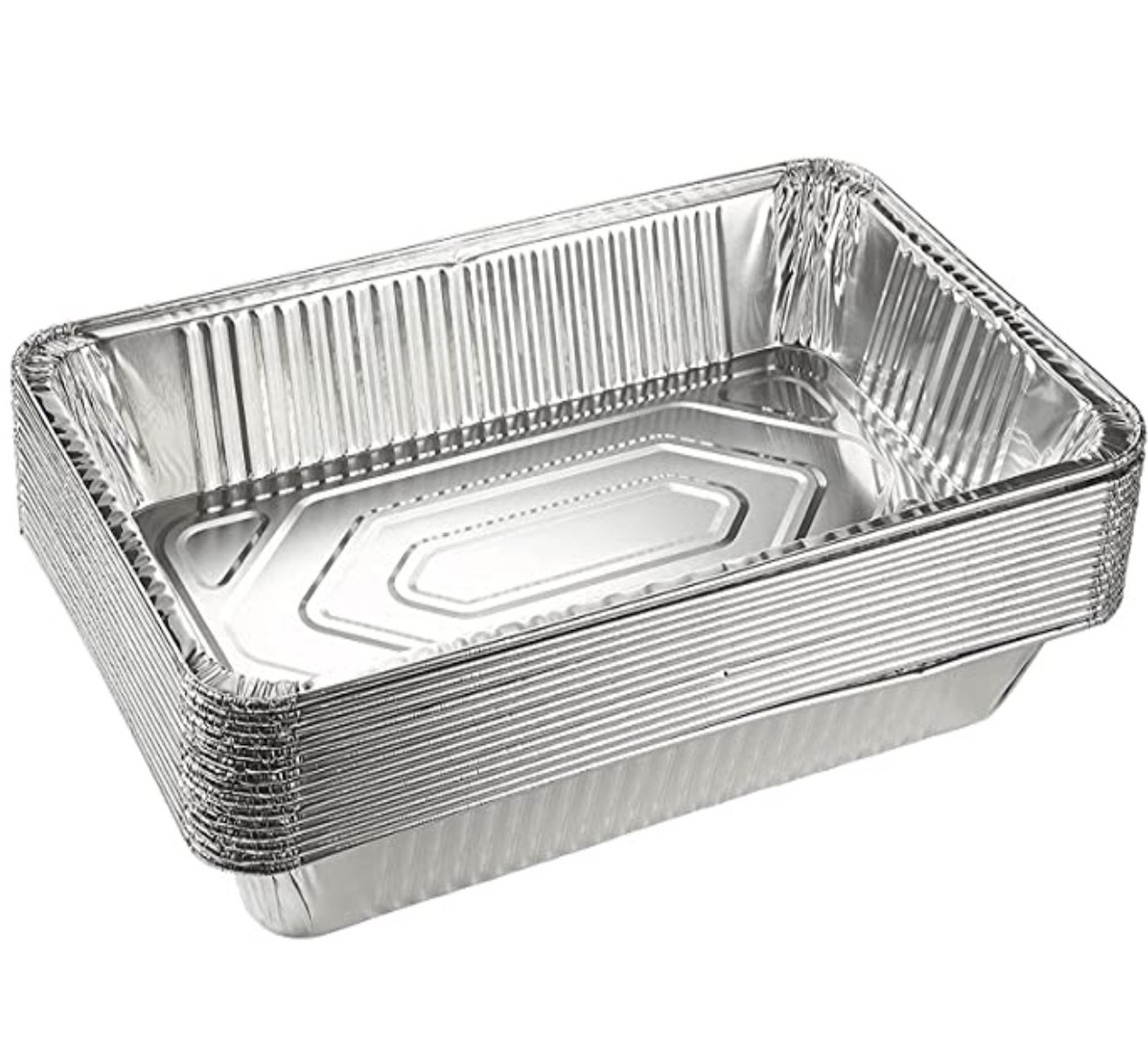 21x13 inch Full Size Aluminum Foil Pans Disposable Trays for Steam Table, Food, Grills, Baking, BBQ