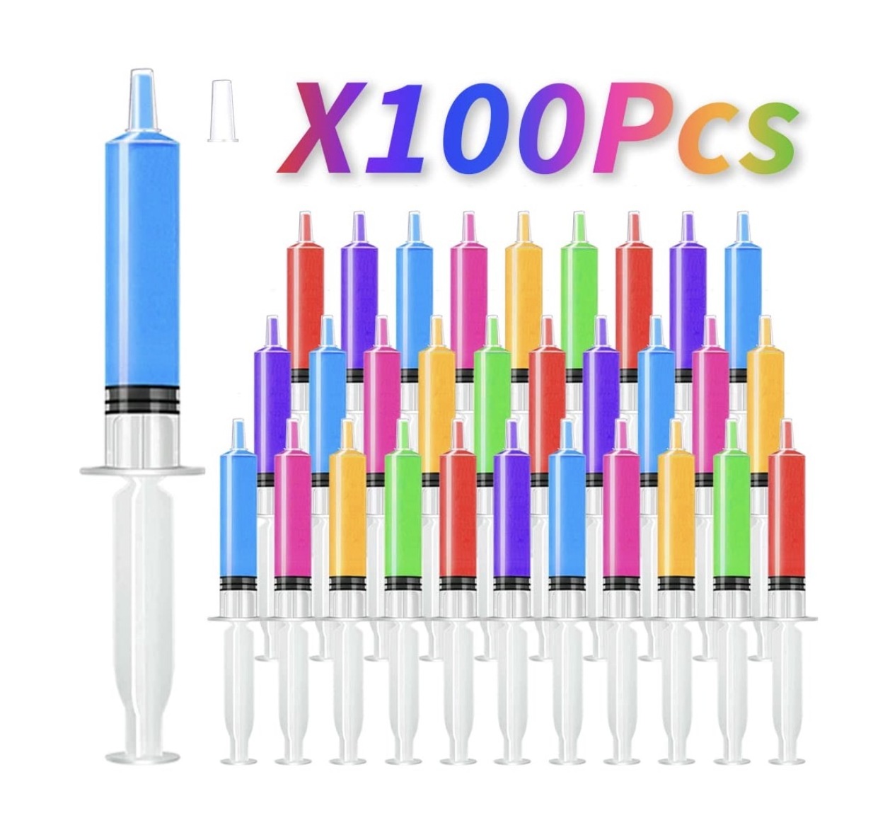 10ml Plastic Jello Shot Measuring Oral Syringe for Scientific Labs Feeding Pets