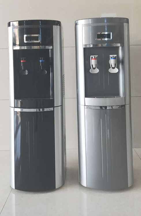 Cheap Wholesale Hot and Cold Direct Piping Vertical Water Dispenser with Large Storage Cabinet