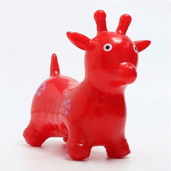 Wholesale pvc jumping animal toy hot sale kids jumping horse plastic kids spring rocking horse