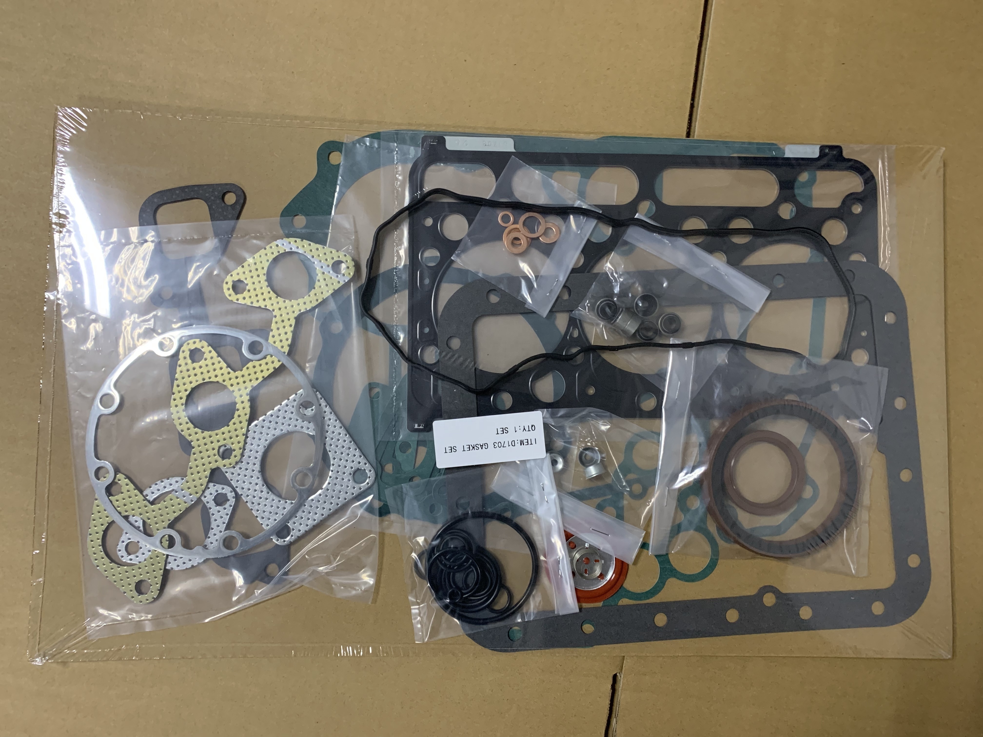 Fit For Kubota Tractor D1703 L3408 3D87 Full Complete Gasket Set Kit Diesel Engine kubota kit kubota engine parts engine kit