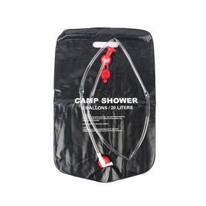 20L Portable Camping Shower Pump 5 gallons Energy Heating Pipe Bag Solar Water Heater Outdoor Hiking Travelling Beach Shower