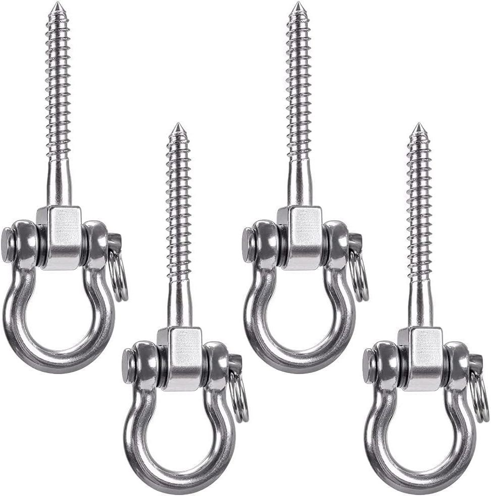 Heavy Duty Square  Pad Eye Hooks Ceiling Hooks for Outdoor Indoor Activity