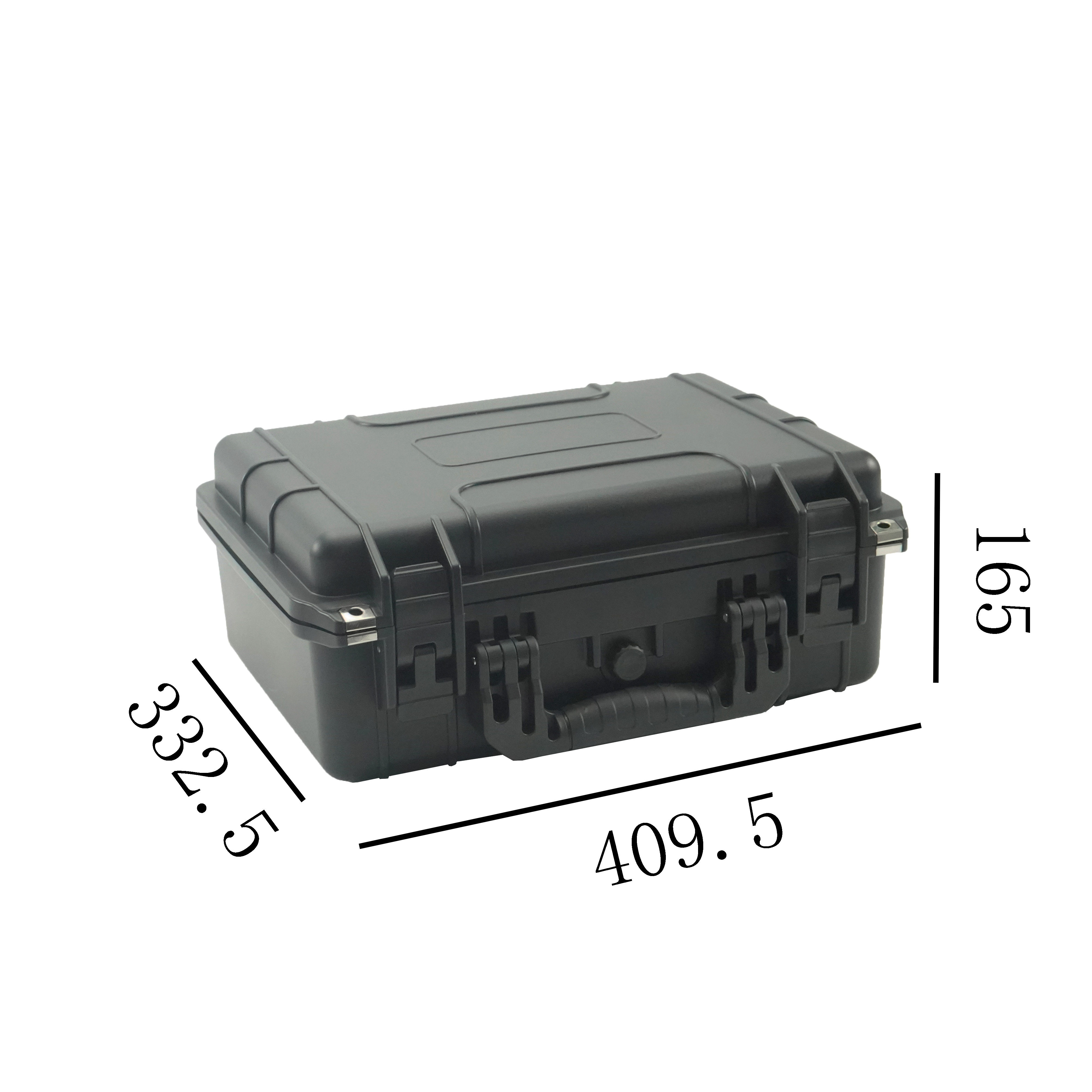 Waterproof Hard Case with Foam Hard Sided Camera Case Plastic Outdoor Tactical Safety Tool Box for Travel Car Tool Equipment