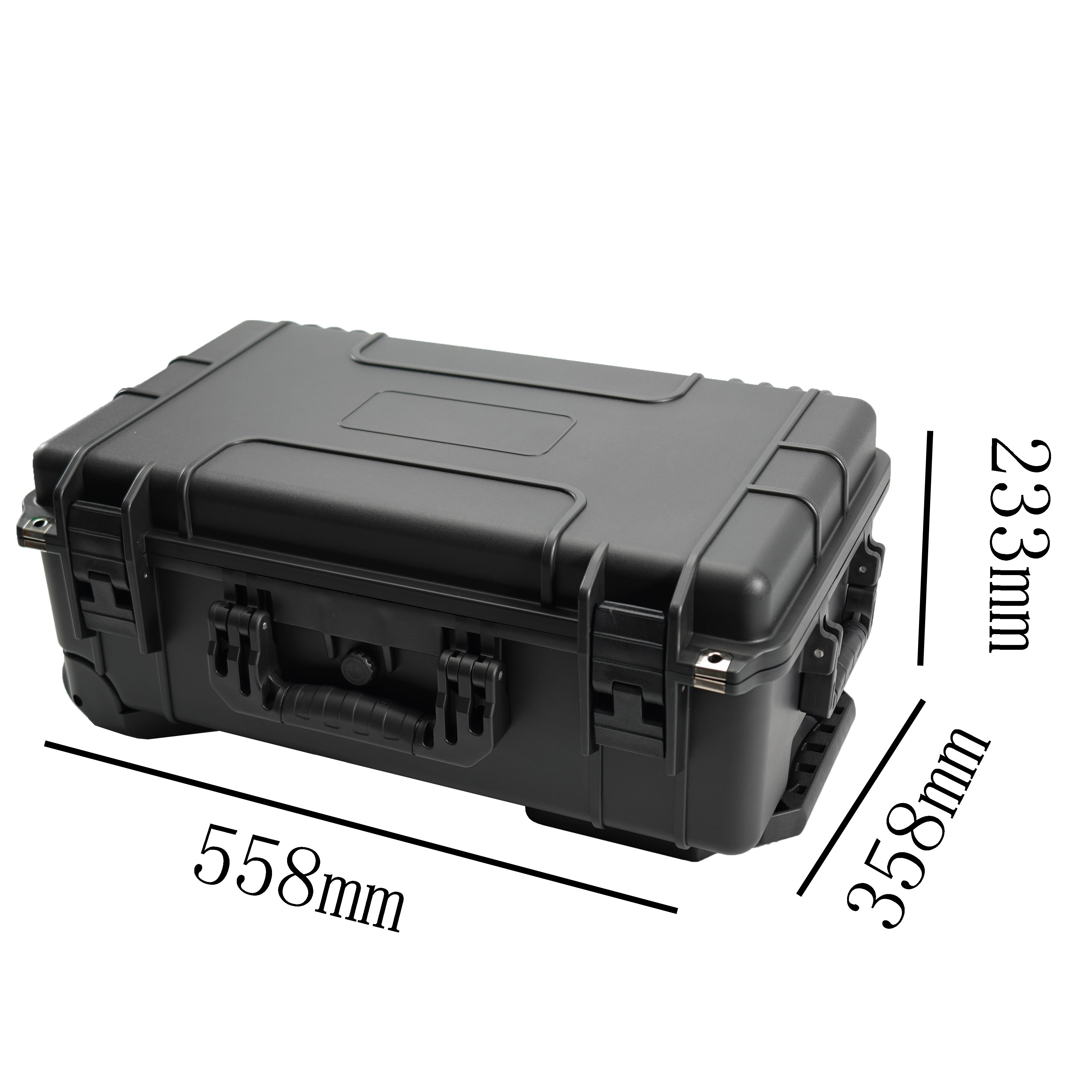 IP67 Waterproof Portable Large Heavy Duty Storage PP Plastic Carry Case Tool Box With Soft Foam Inner Lining