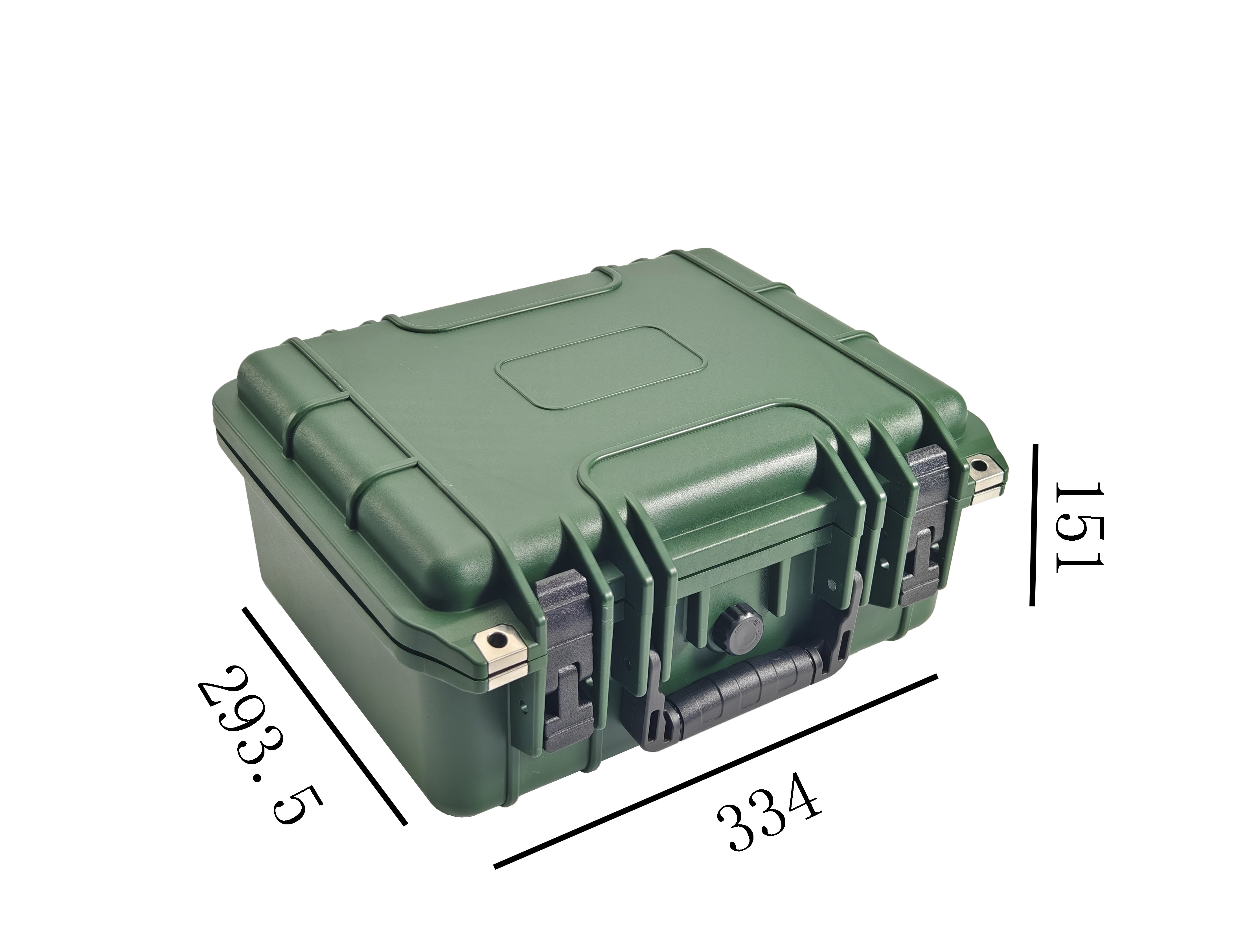 13inch Carrying case Plastic Tool Case With Foam Hard Plastic Suitcase Injection Molded Plastic Case model WS5004-13