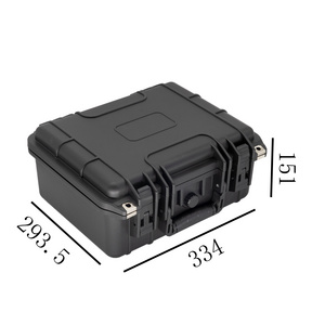 WS5004-13 Internal 307*234*137 mm black high impact hard plastic flight case IP 67 waterproof,Tool Box Case