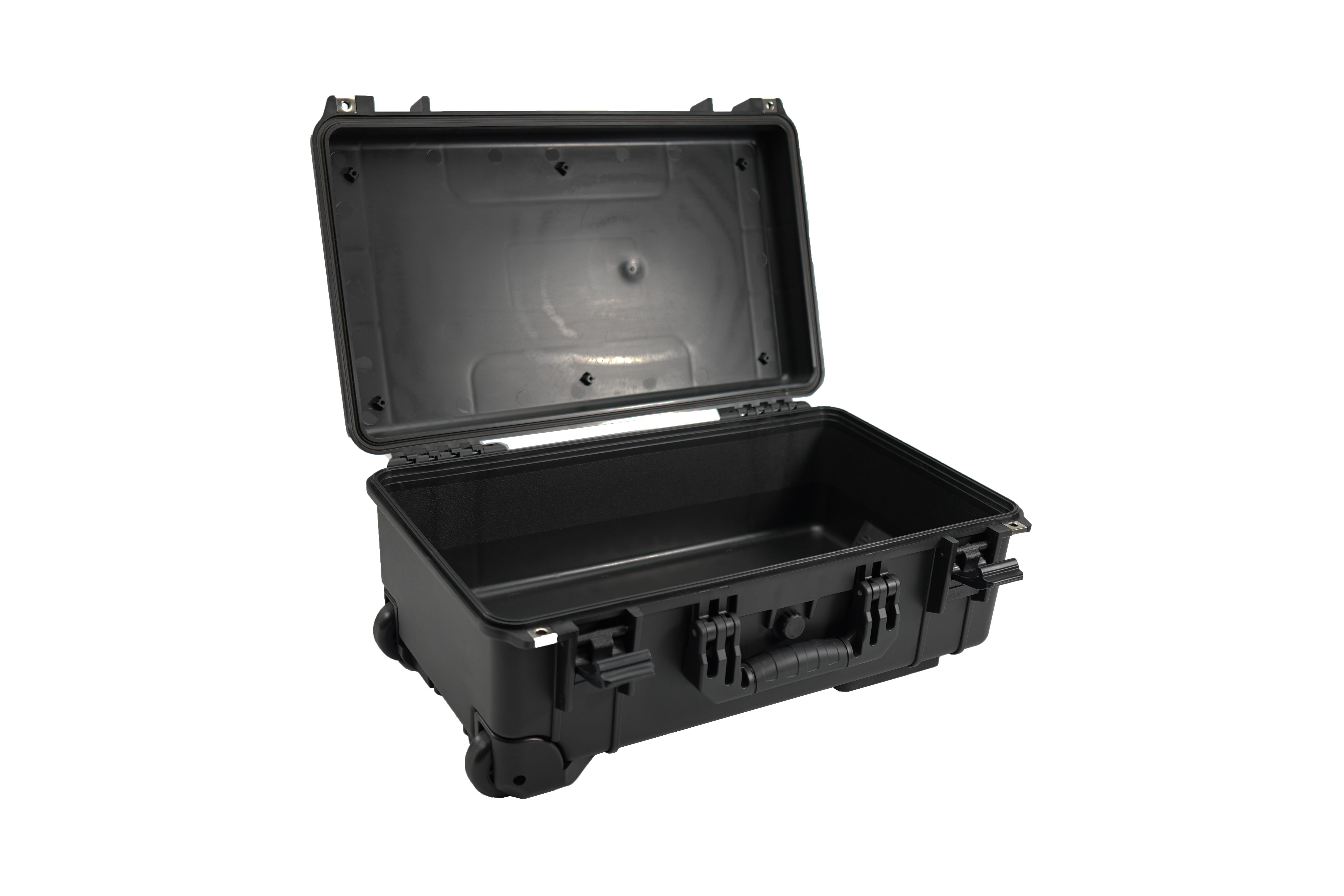 plastic trolley rolling tool box case with foam insert manufacturer Hard plastic trolley tool box with wheels