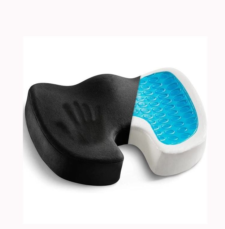 Manufacture supply OEM ODM  Pressure Relief Seat Cushion Back Pain Orthopedic neck pillow Cooling Gel Seat Cushion Foam Seat