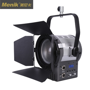 Menik TV studio lighting equipment LED Bi-color focusable  Fresnel Lens Spotlight photographic lighting stage light