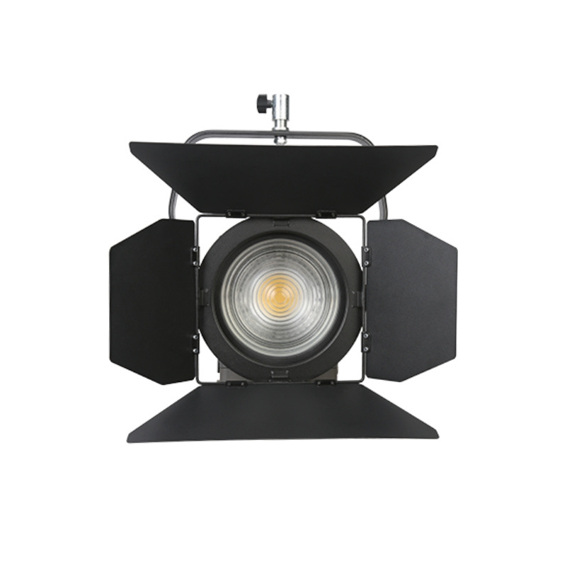 Menik TV studio lighting equipment LED Bi-color focusable  Fresnel Lens Spotlight photographic lighting stage light