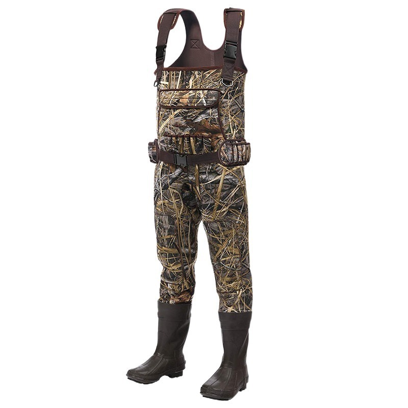 KDIVE Wholesale Durable Bootfoot Wader Mens Neoprene Chest Hunting Waders