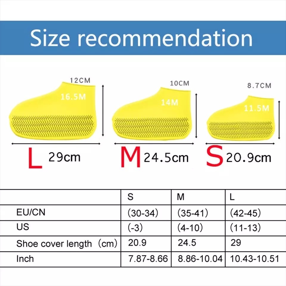 Cheap Reusable Waterproof Rainproof Shoes Covers Anti-skid Rain Shoe Cover Protector Silicone Boots