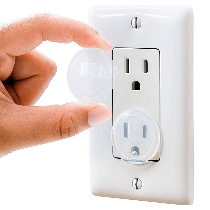 Hot Selling Transparent American Standard Baby Safety Outlet Plug Cover Child Proof Electrical Protector Safety Cover