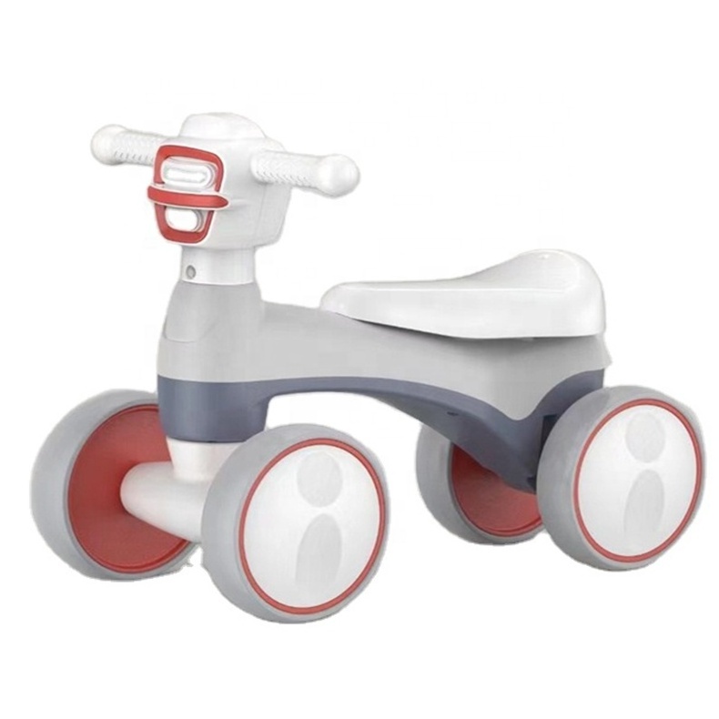 4 Wheel kids pedal balance bikes Bubble blowing ride on car toys with light and music player