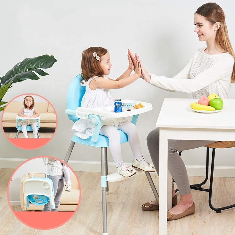 Portable Folding Adjustable high chair for baby feeding Baby Dining Chair Multifunctional Baby Kids Chair