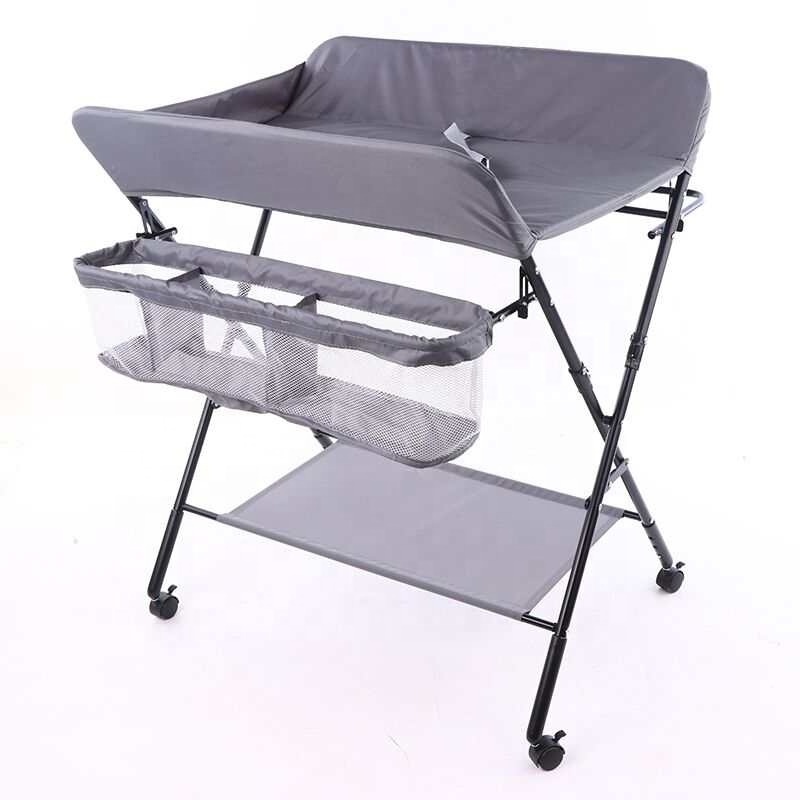 Water-Proof Baby Portable Changing Table Folding Changing Table Dresser Station Mobile Nursery Organizer for Newborn