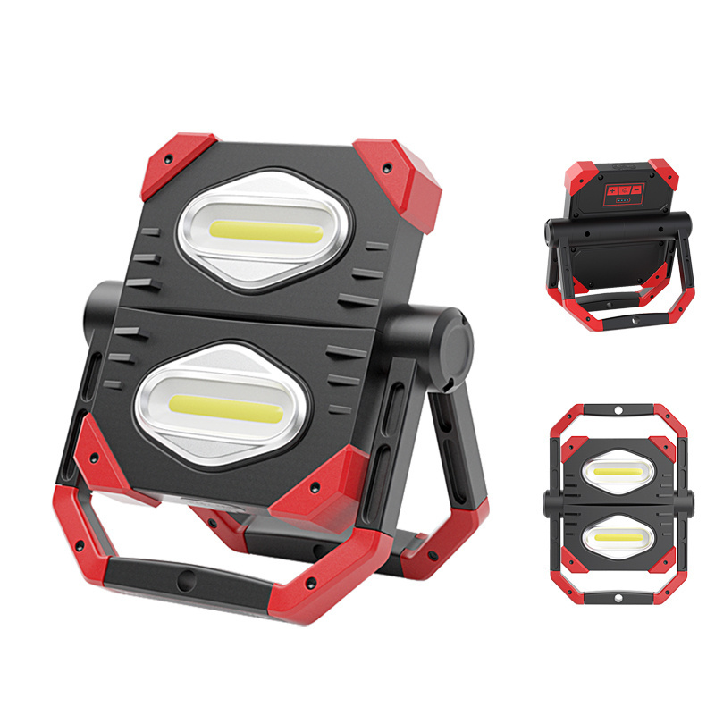 2000 Lumen Multifunction Portable Magnetic Base 360 Degree Rechargeable Mechanical Cob Led Work Light