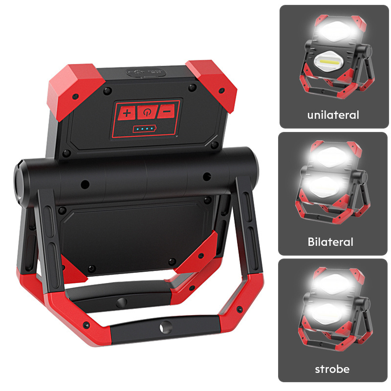 2000 Lumen Multifunction Portable Magnetic Base 360 Degree Rechargeable Mechanical Cob Led Work Light