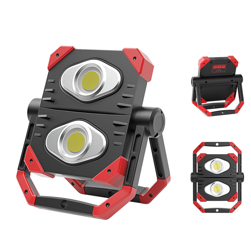 2000 Lumen  Super Bright Usb Rechargeable Cob Led Portable Foldable Adjustable Flood Work Light with magnetic base