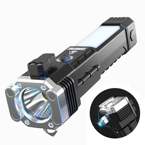 2024 New Product Magnetic Handheld Rechargeable  Double Lamp LED COB Flashlight Work Light For Car Repairing