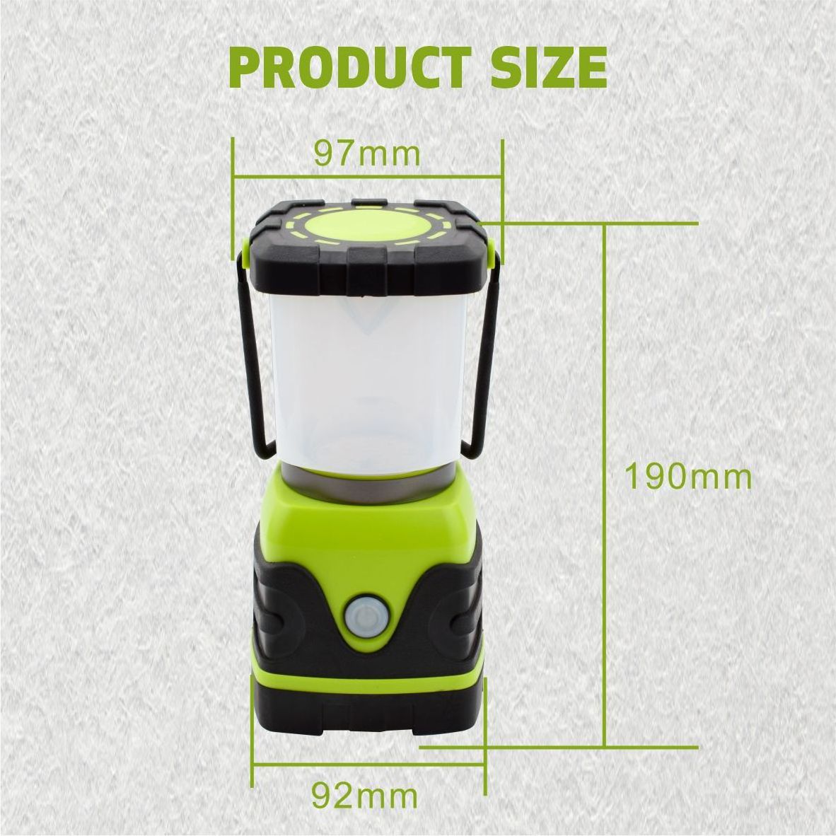 Outdoor Portable 1000lm Rechargeable 18650 Battery Emergency Camping Led Lantern Battery Powered  LED Camping Lantern