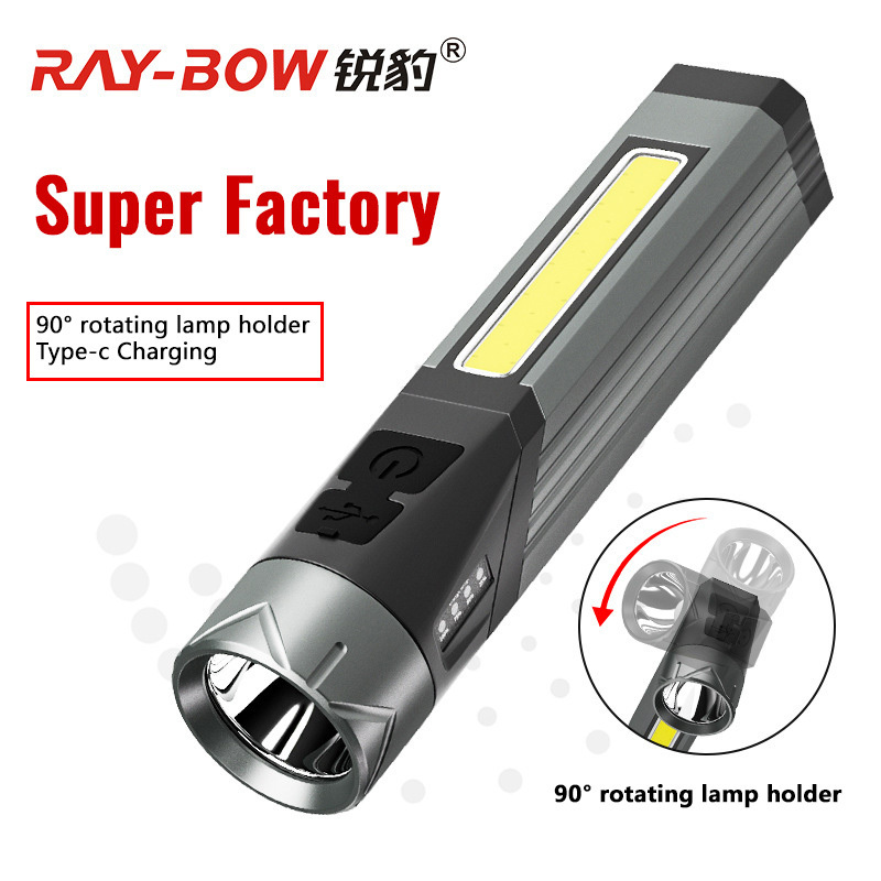 trending products 2024 new arrivals 90 degree Angle powerful Torches Ningbo rechargeable Mini LED Flashlights