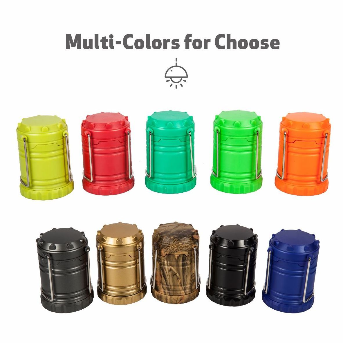 Extendable Mini Camping Lantern Portable Outdoor Tent Light Good for Kids Abs Camp Lantern Powered by 3*aaa Batteries