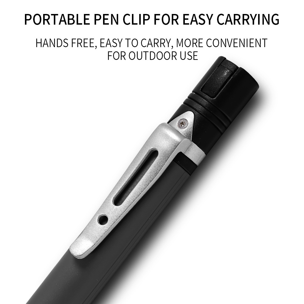 Portable mini Tactical Led pen light work Medical repair flashlight Emergency Lamp With Clip Flashlight