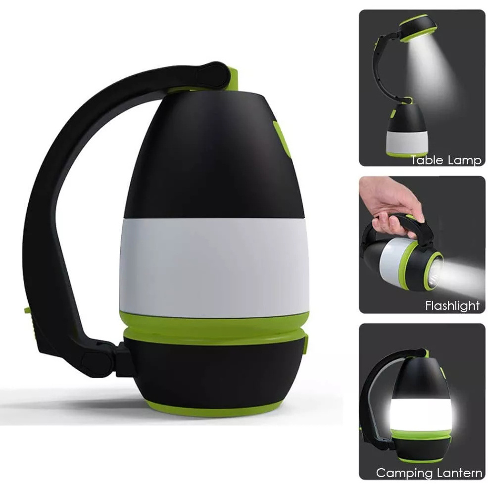 Multifunction outdoor Portable 3 in 1 camping lamp light with Power Bank Charge Outdoor Led Camping Lantern