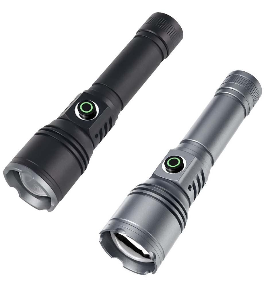 650 Lm wholesale Outdoor Camping White Laser linterna LED Torch Light Zoomable Rechargeable Flashlight