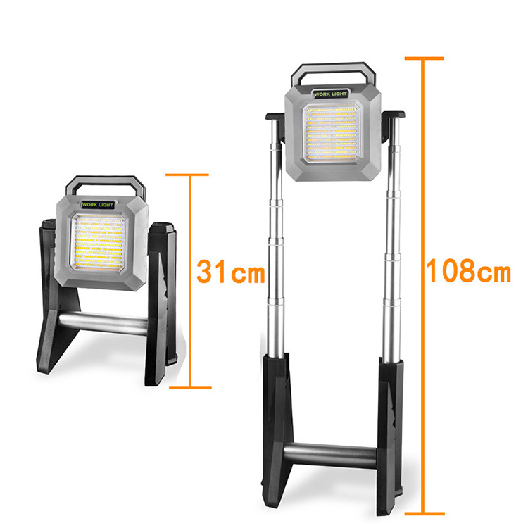 Stretchable Multi Function Strong Light Work Lamp Portable Auto Repair Light High Brightness Rechargeable LED Work Light