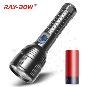 Super Bright Explosion-proof flashlight Can charge cell phones XHP90 Power display  Portable Security Tactical Flashlight